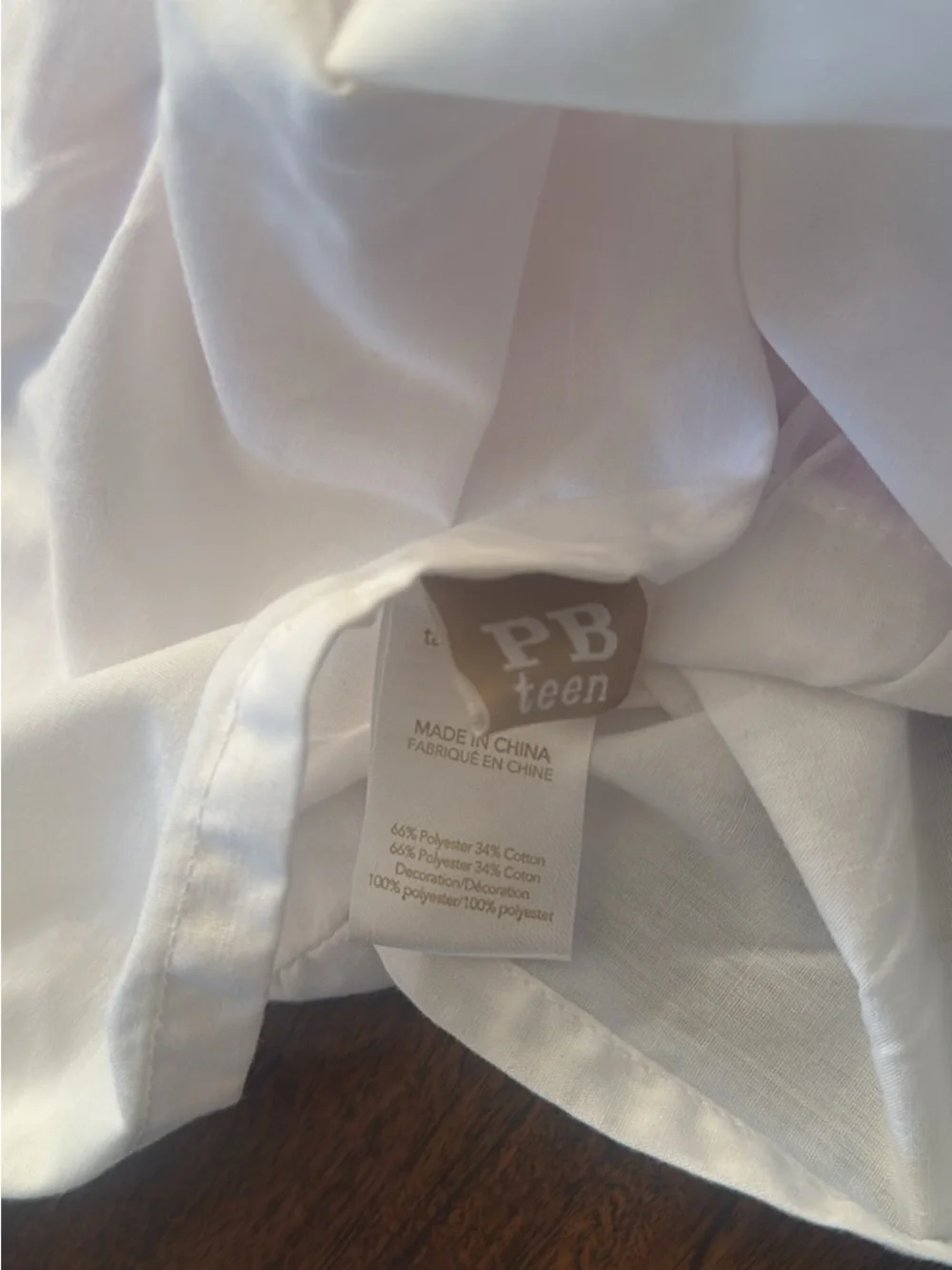 Pottery Barn Teen White Pintuck Bedding with Pink, Green, Blue & Yellow Stripes